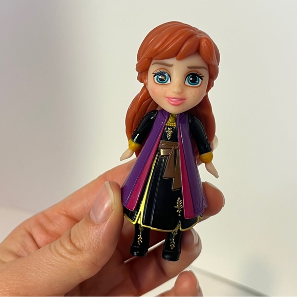 Disney Frozen Elsa Anna and Aurora Pappy Doll Lot Figure PVC Toys Mini Adventure - Picture 3 of 13